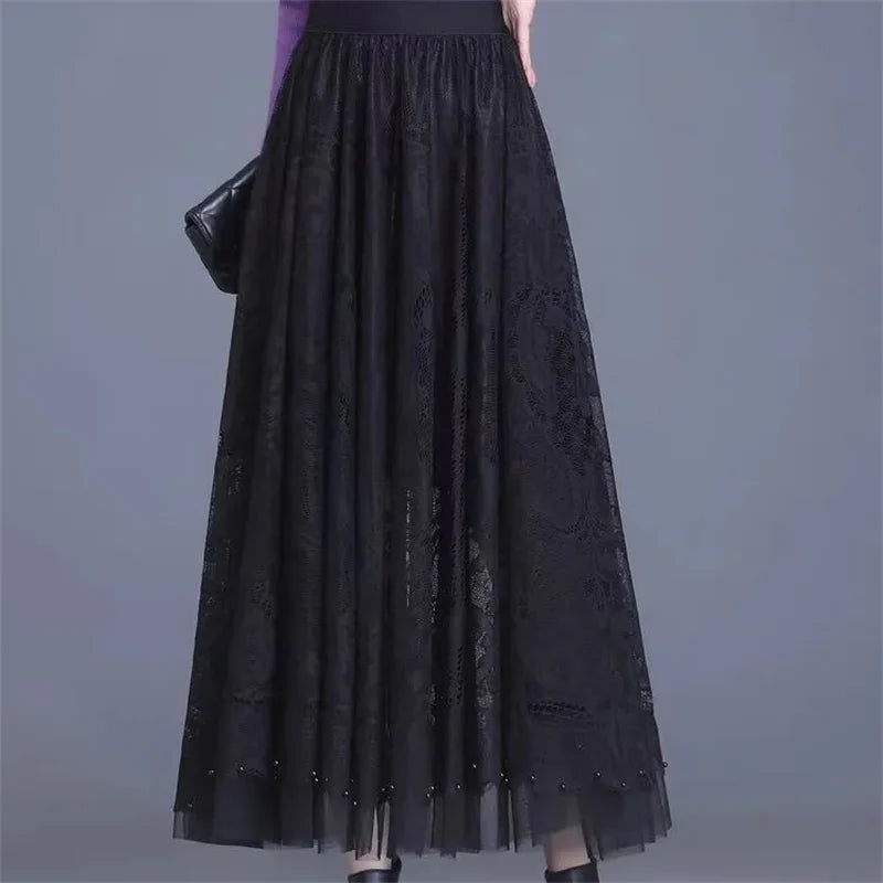 Lace Midi Skirt