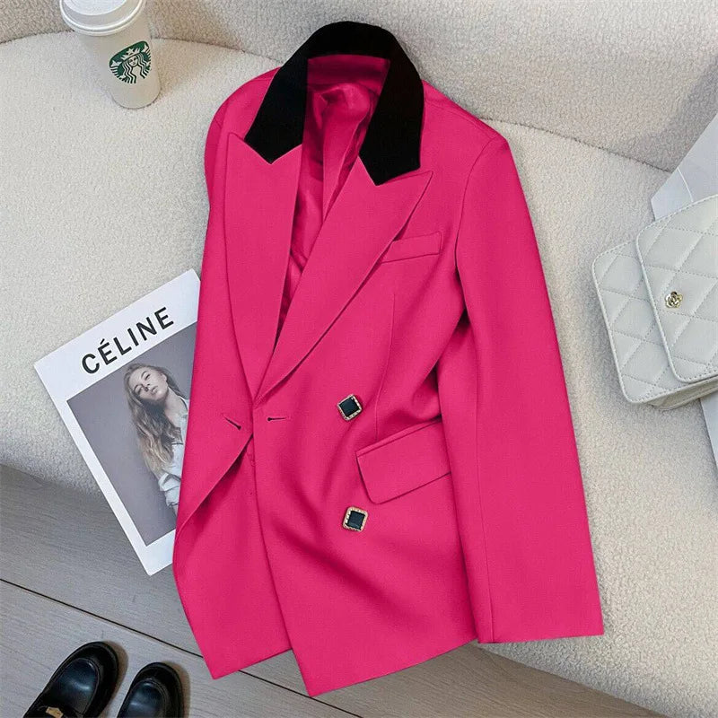 Blazer de Diseño Coreano Elegante