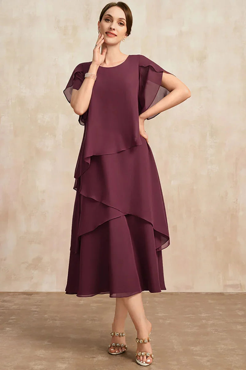 Plus Size Chiffon Dress