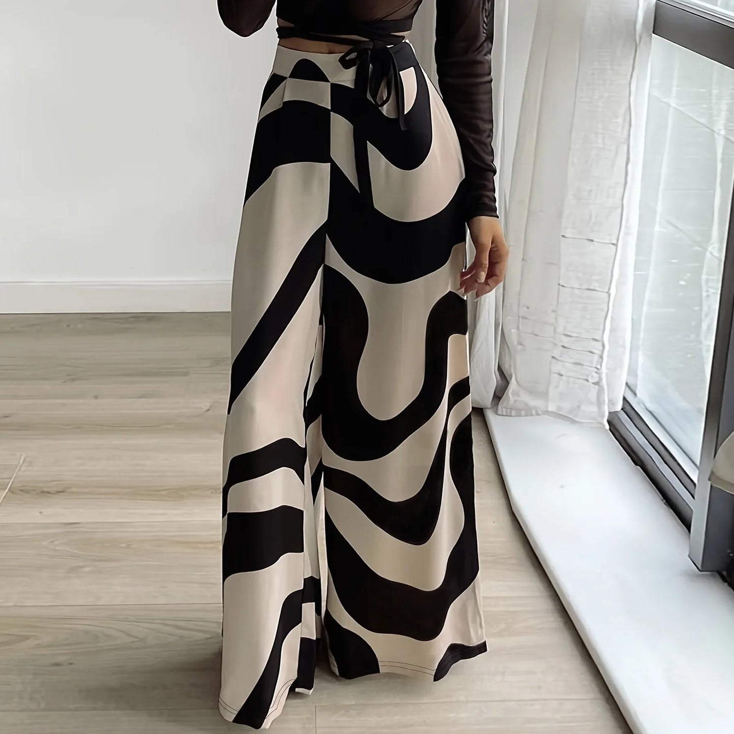 Pantalón Estampado Gráfico