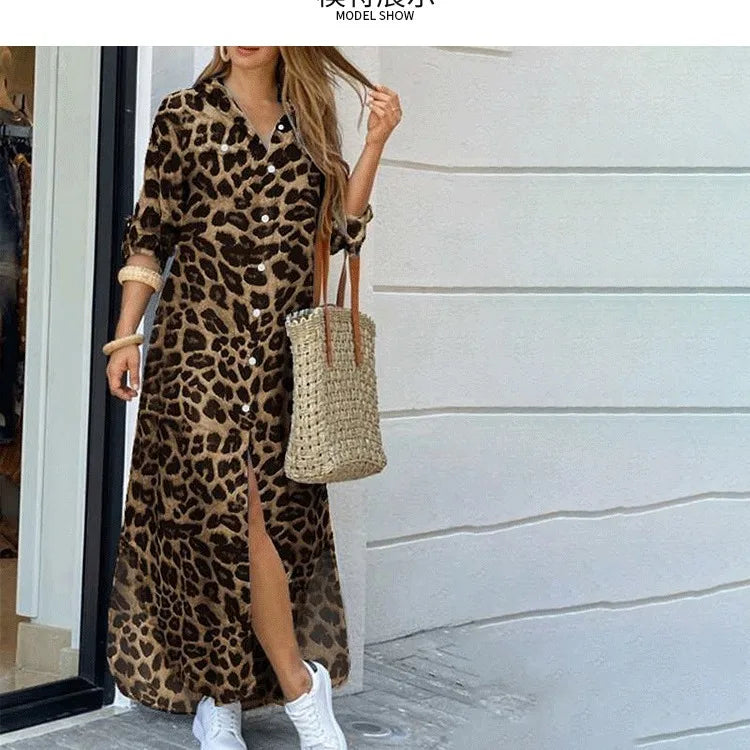Vestido Camisero Animal Print