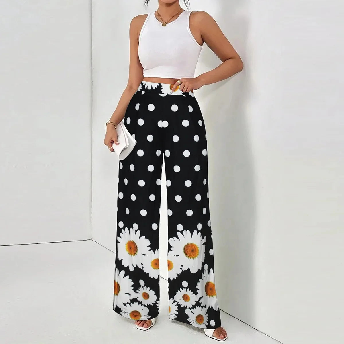 Pantalón Estampado Gráfico