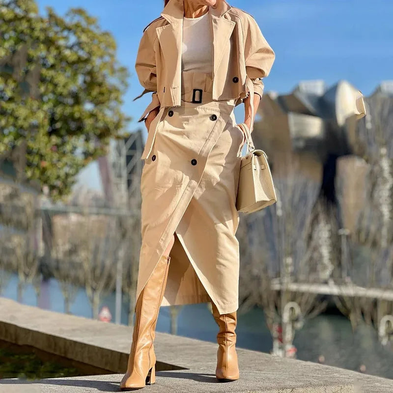 Conjunto Elegante de Dos Piezas S-XXL