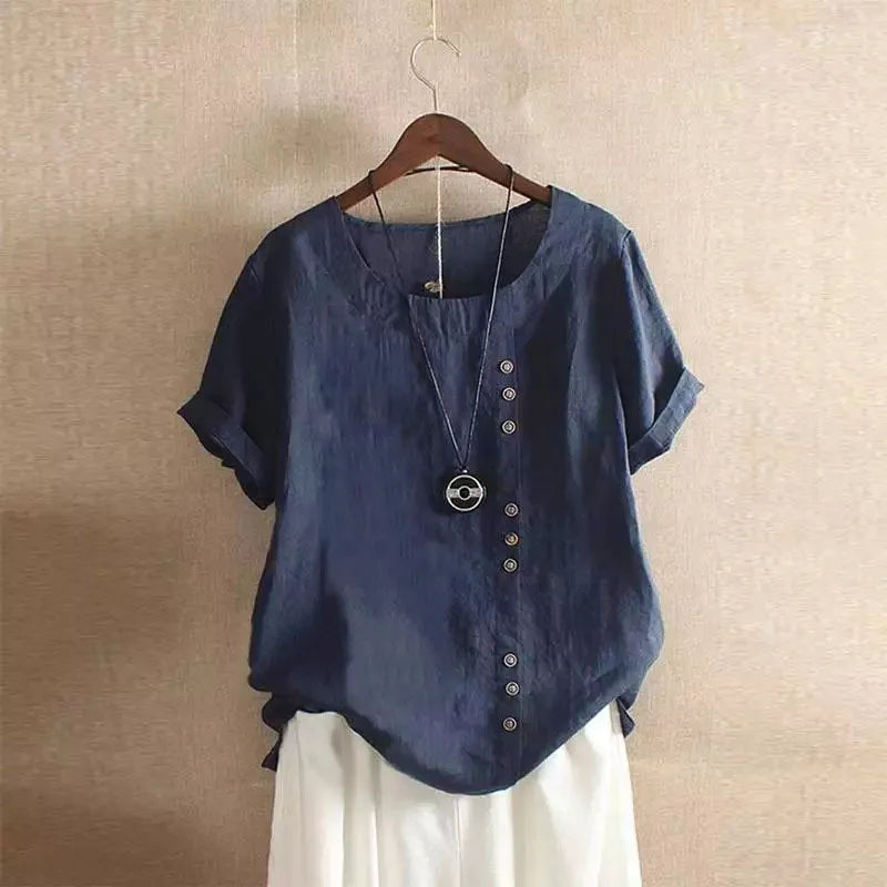 Bohemian Linen and Cotton Blouse (S - XXL)