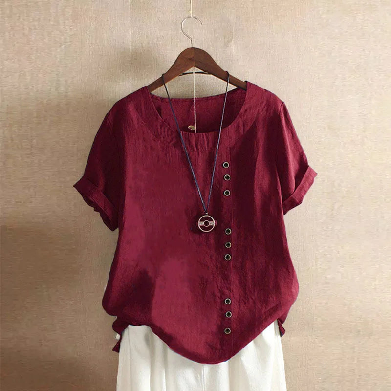 Bohemian Linen and Cotton Blouse (S - XXL)