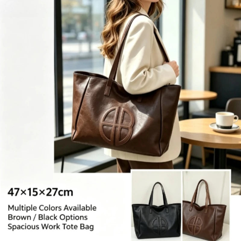 Bolso Tote Grande de Hombro con Diseño Clásico