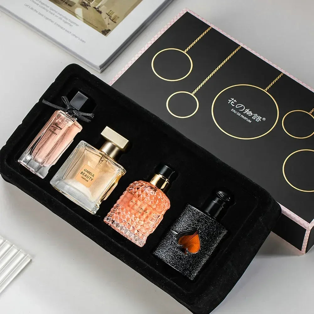 4 Piezas Perfume Original para Mujer – Set de Regalo 105ml