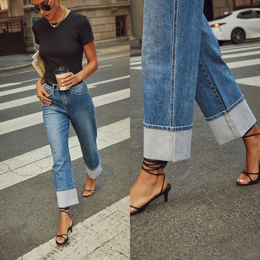 Jeans Rectos de Mujer S- XXL