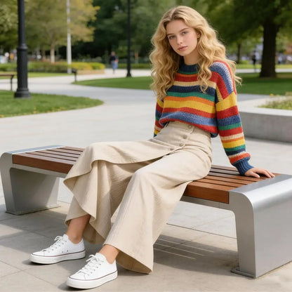 Pantalón de Pierna Ancha para Mujer