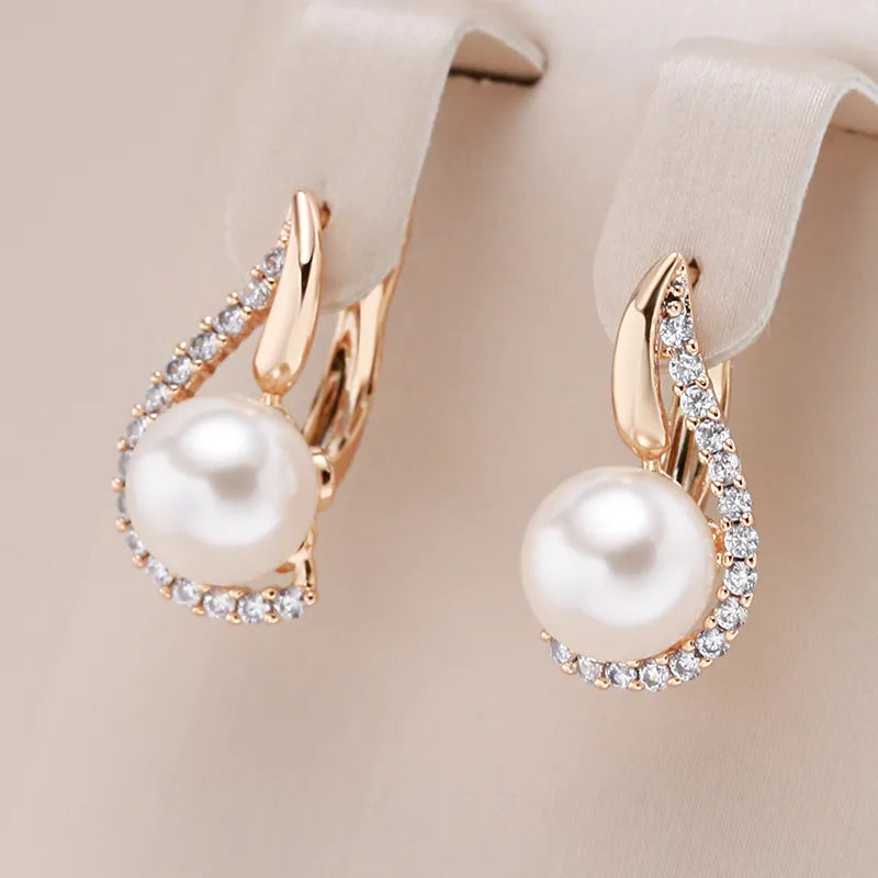 Pendientes con Baño de Oro rosa