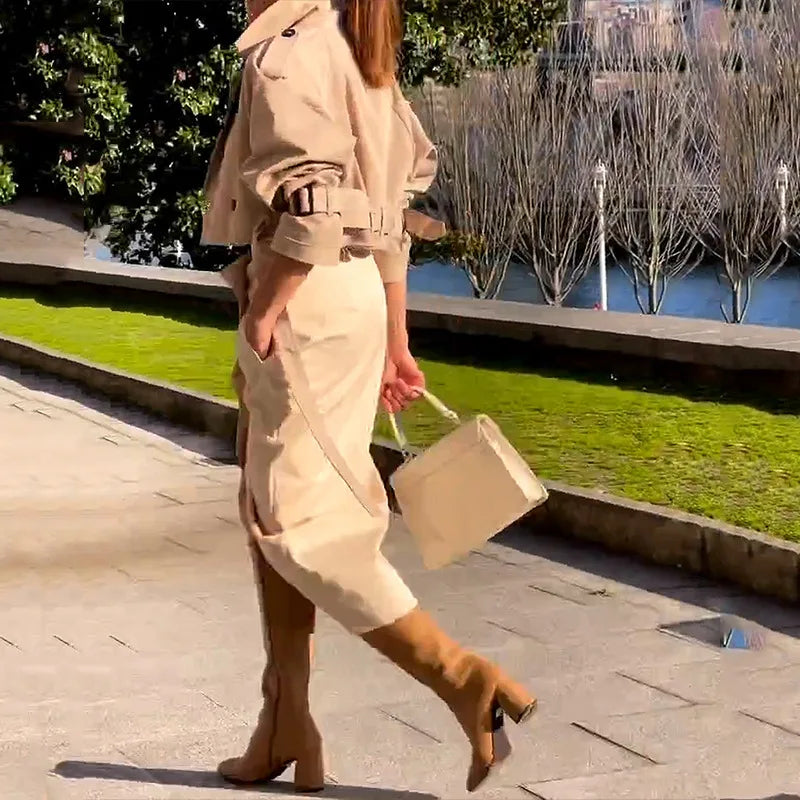 Conjunto Elegante de Dos Piezas S-XXL