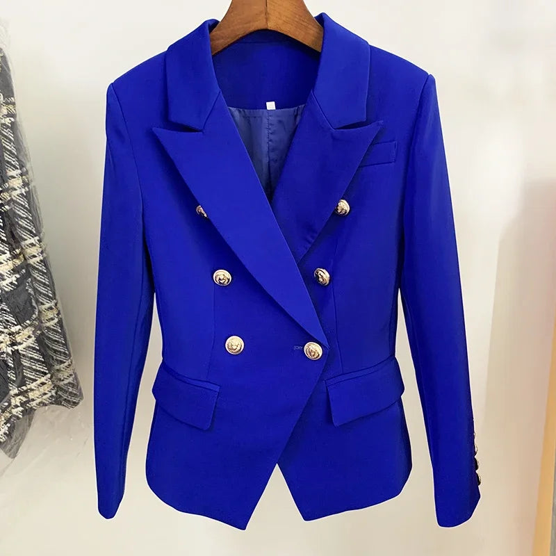 Blazer Femenino Slim Fit con Botones Metálicos