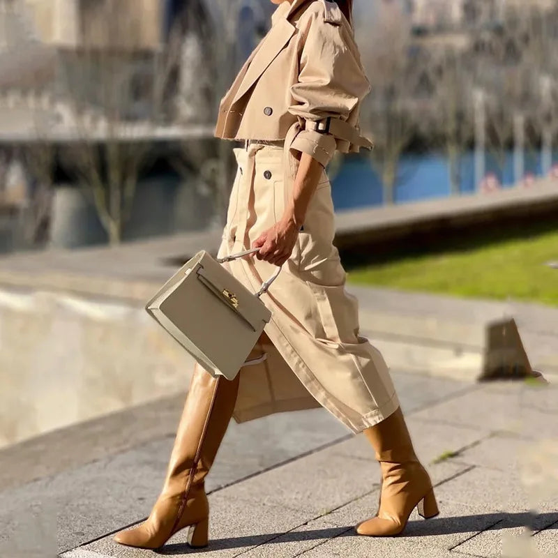 Conjunto Elegante de Dos Piezas S-XXL