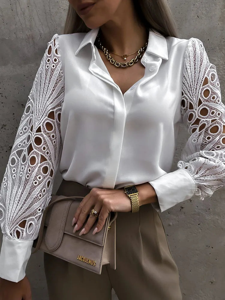 White Lace Blouse