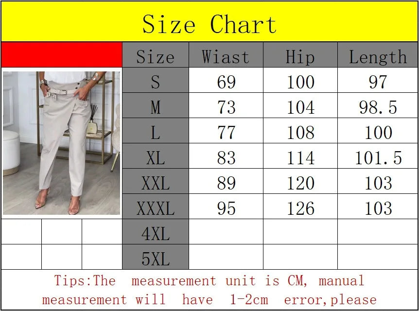 Pantalón de Vestir Asimétrico – Cintura Alta y Corte Recto