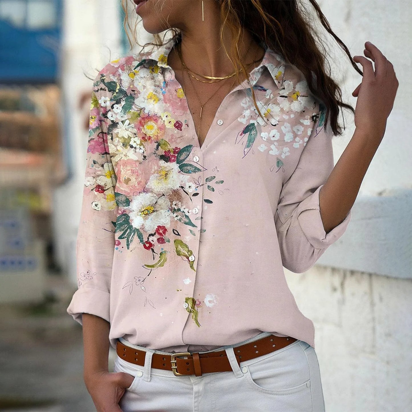 Blusa Casual Diseño Estampado S-5XL