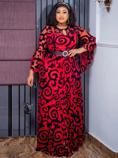 Long Chiffon Plus Size Dresses 