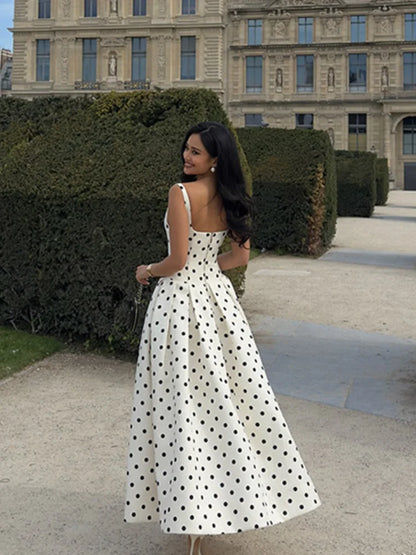 Vestido Maxi de Lunares