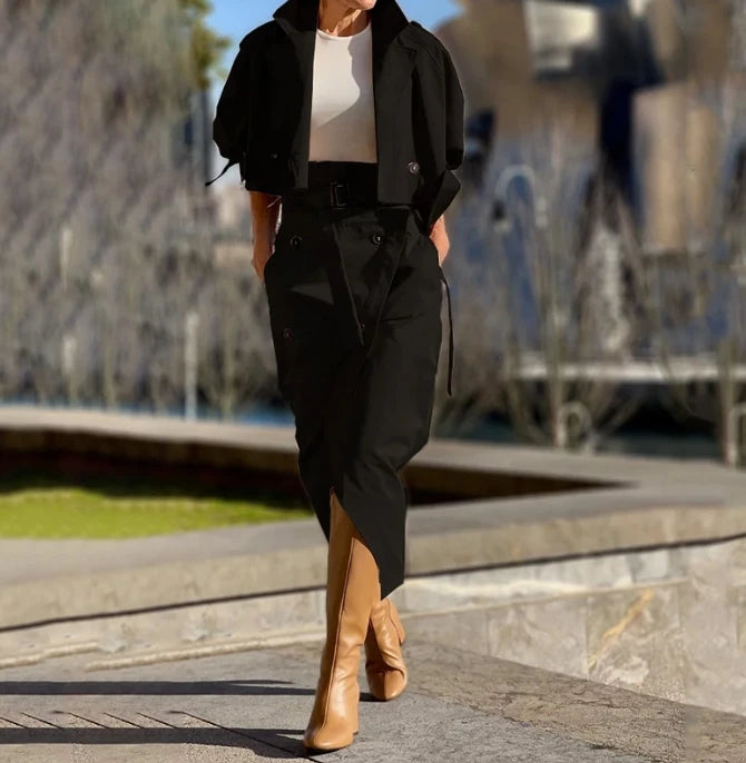 Conjunto Elegante de Dos Piezas S-XXL