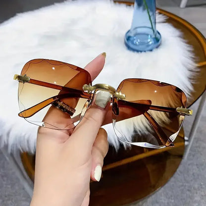 Set de 3 Gafas de Sol Cuadradas sin Montura para Mujer