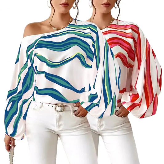 Blusa con Estampado Geométrico