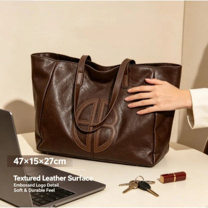 Bolso Tote Grande de Hombro con Diseño Clásico