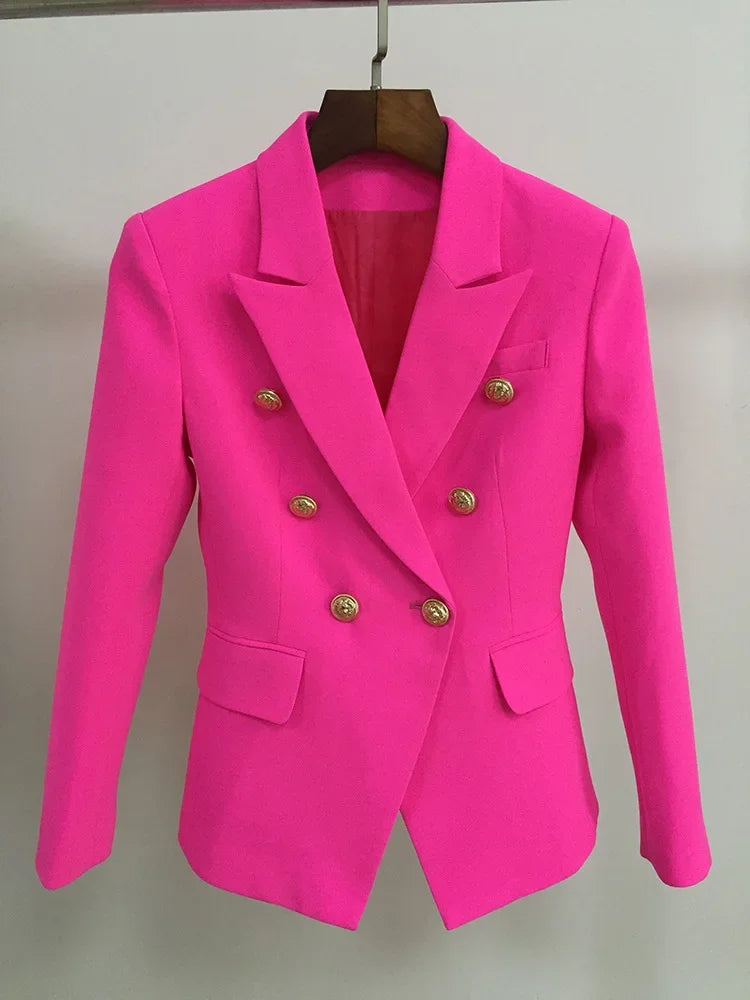 Blazer Femenino Slim Fit con Botones Metálicos