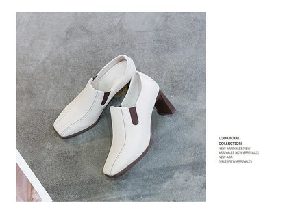 Botines de Tacón Cuadrado para Mujer 