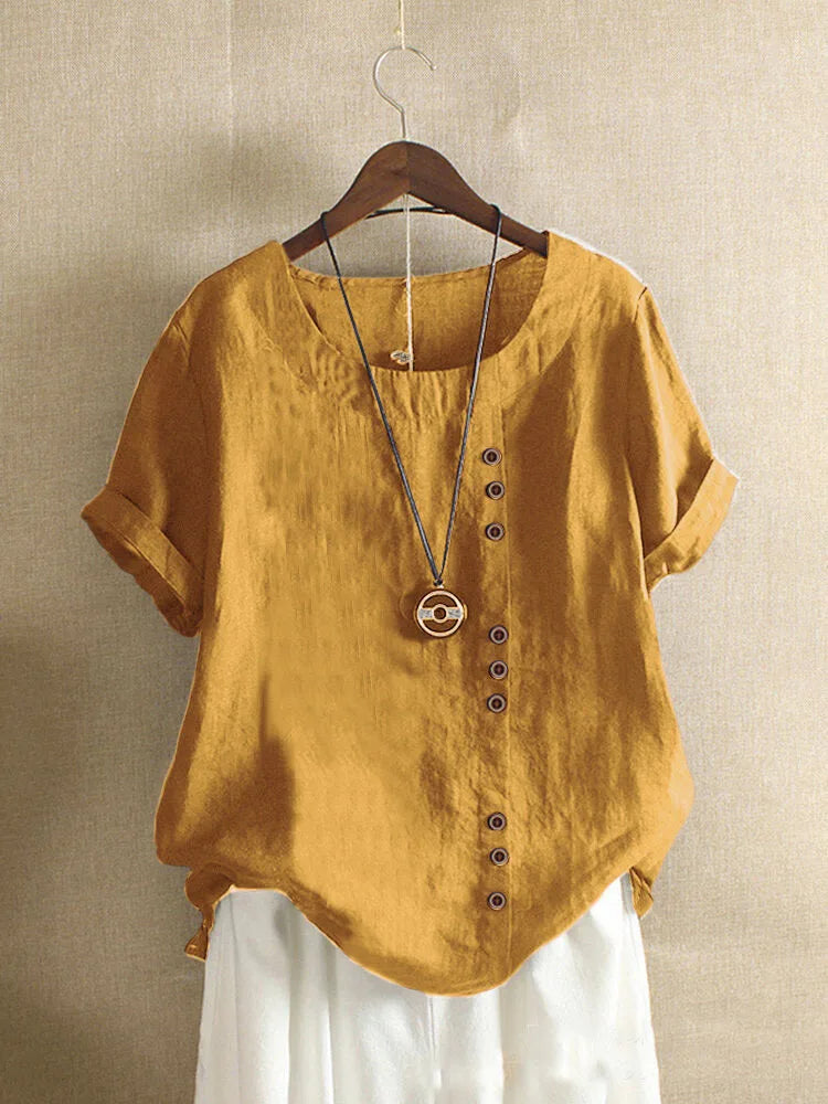 Bohemian Linen and Cotton Blouse (S - XXL)