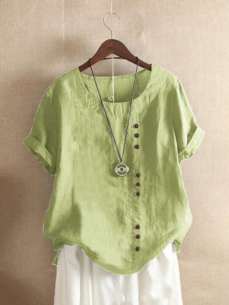 Bohemian Linen and Cotton Blouse (S - XXL)