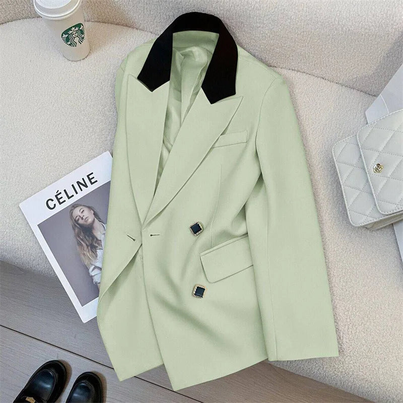 Blazer de Diseño Coreano Elegante