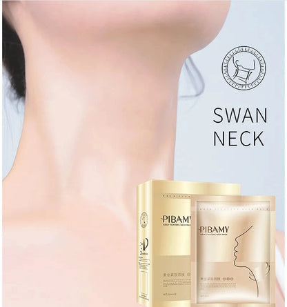 Mascarilla Reafirmante de Oro para Cuello — Pack de 10 Piezas