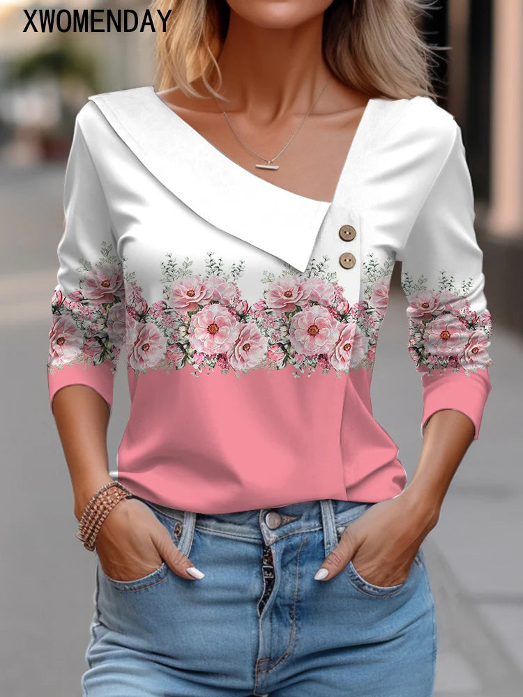 Blouses with Floral Print