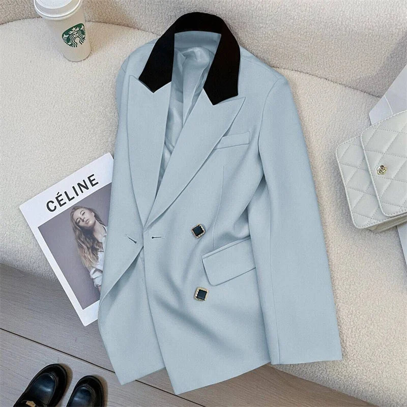 Blazer de Diseño Coreano Elegante