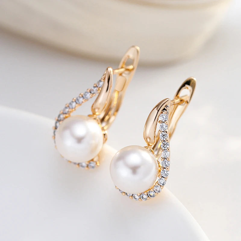 Pendientes con Baño de Oro rosa