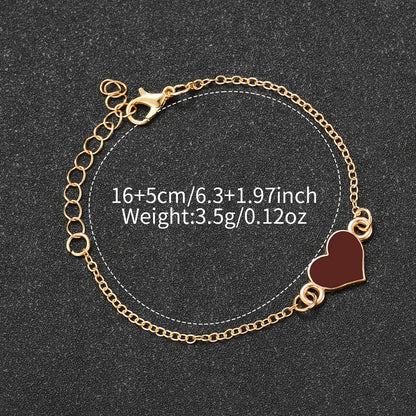 Conjunto de Reloj de Cuarzo y Pulsera con Corazón para Mujer