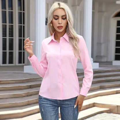Camisa de Mujer de Tallas Grandes – Estilo Ejecutivo