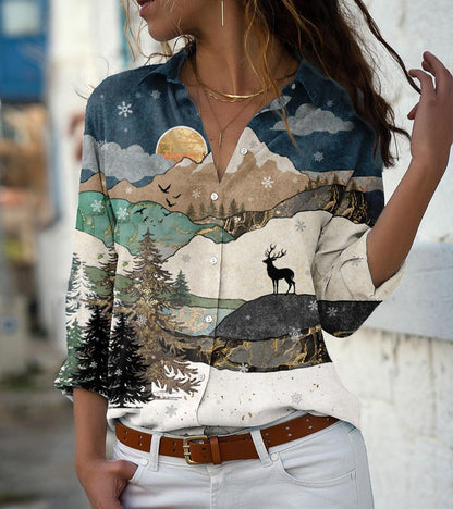 Blusa Casual Diseño Estampado S-5XL