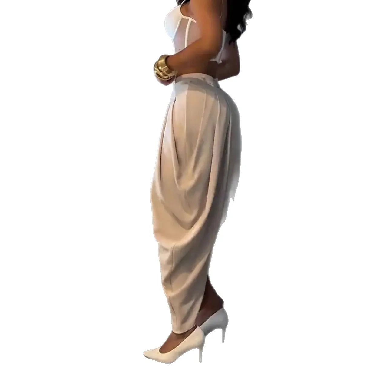 Pantalón de Cintura Alta – Corte Moderno y Caída Fluida