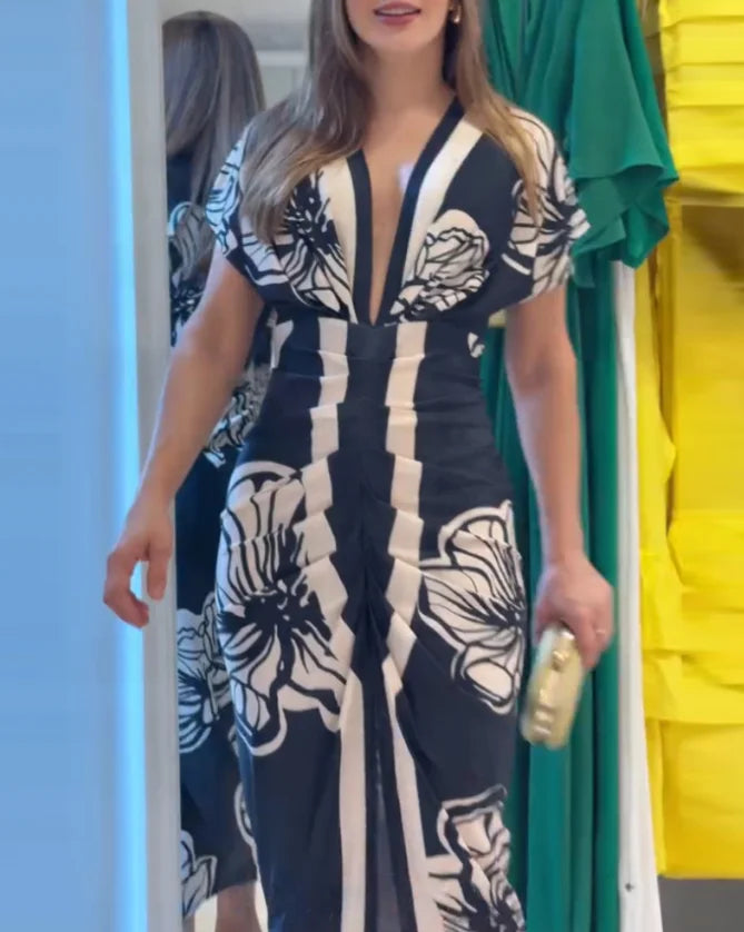 Vestido Midi Estampado S-XL
