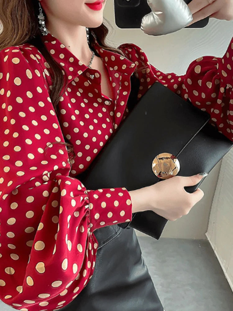 Blusa Elegante Manga Farol S-3XL