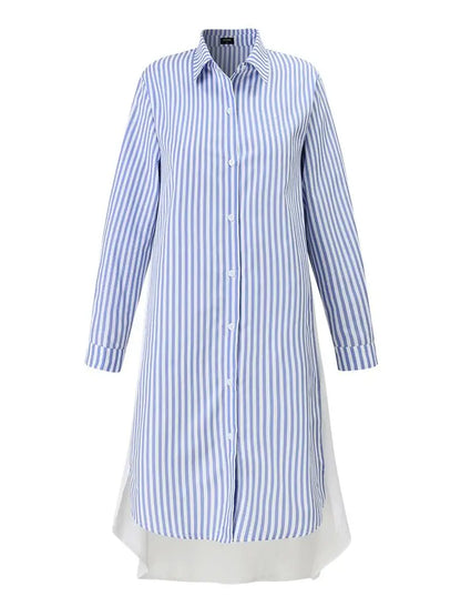 Striped Patchwork Casual Dress