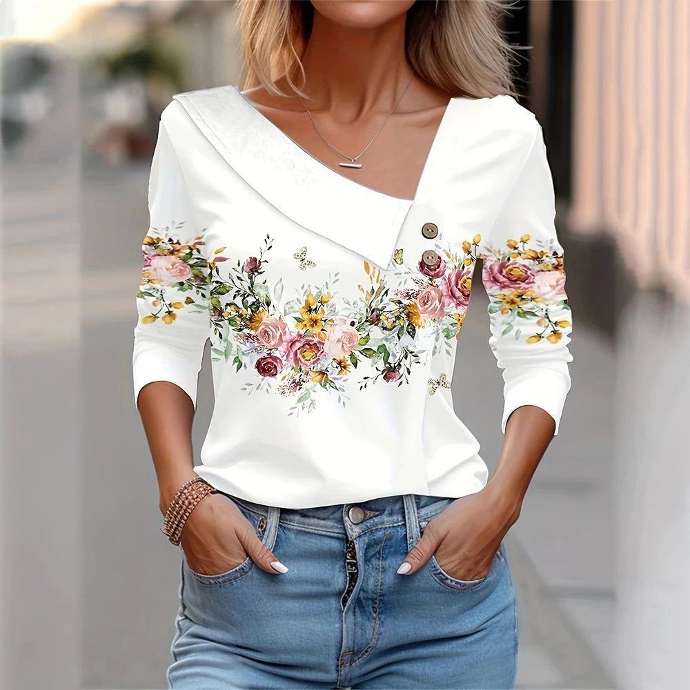 Blouses with Floral Print