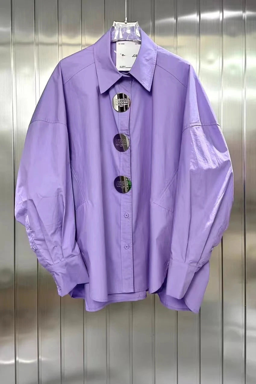 Blusa Casual de Algodón