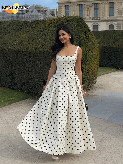 Vestido Maxi de Lunares