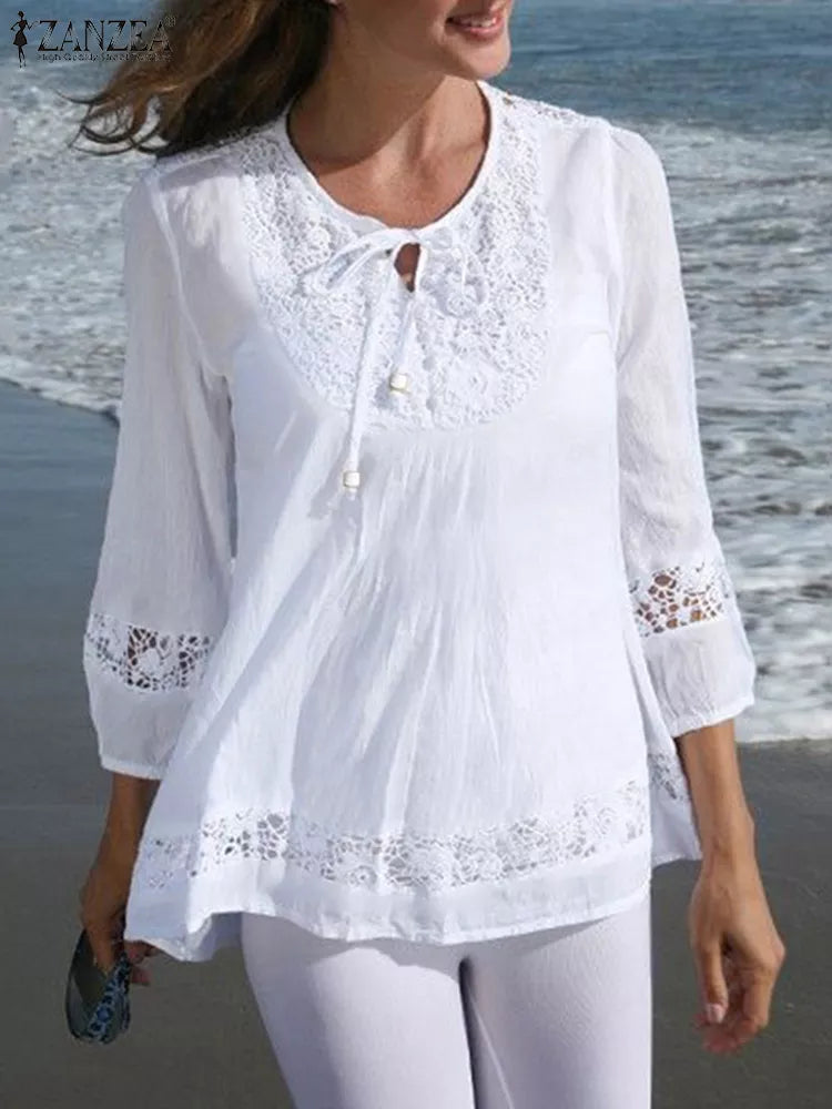 Lace Blouse - Bohemian Chic Style