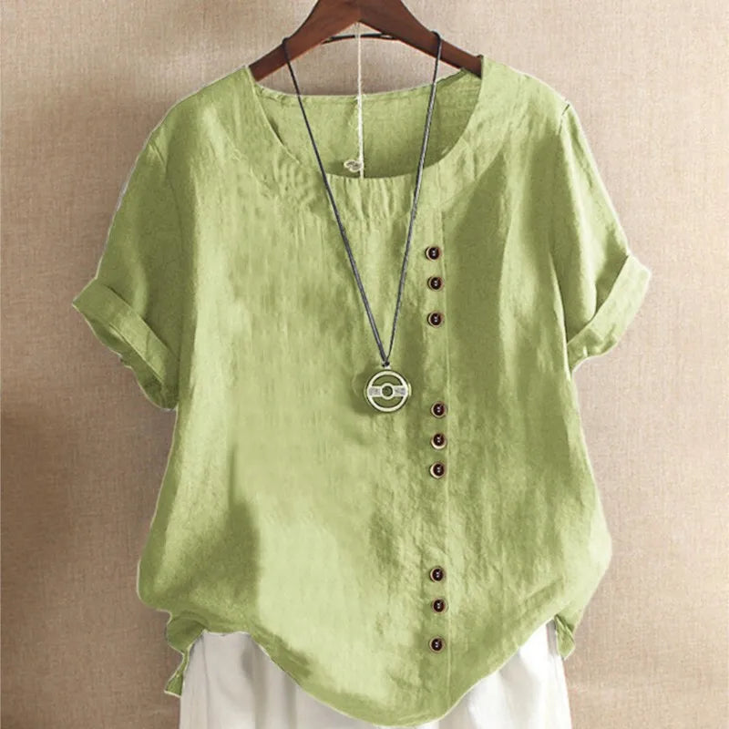 Bohemian Linen and Cotton Blouse (S - XXL)