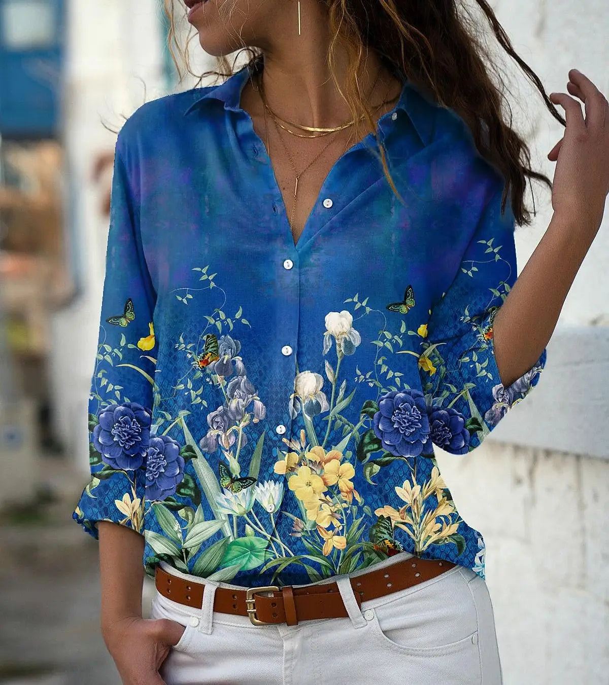 Blusa Casual Diseño Estampado S-5XL