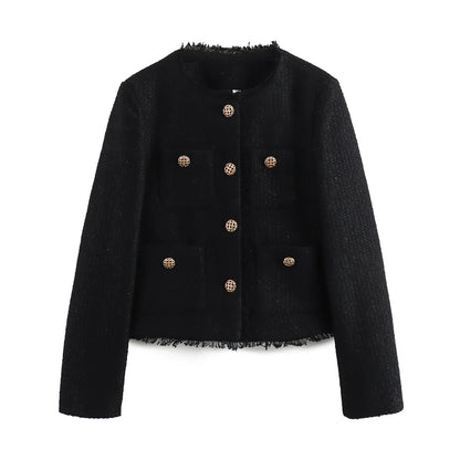 Chaqueta Tweed Vintage para Mujer