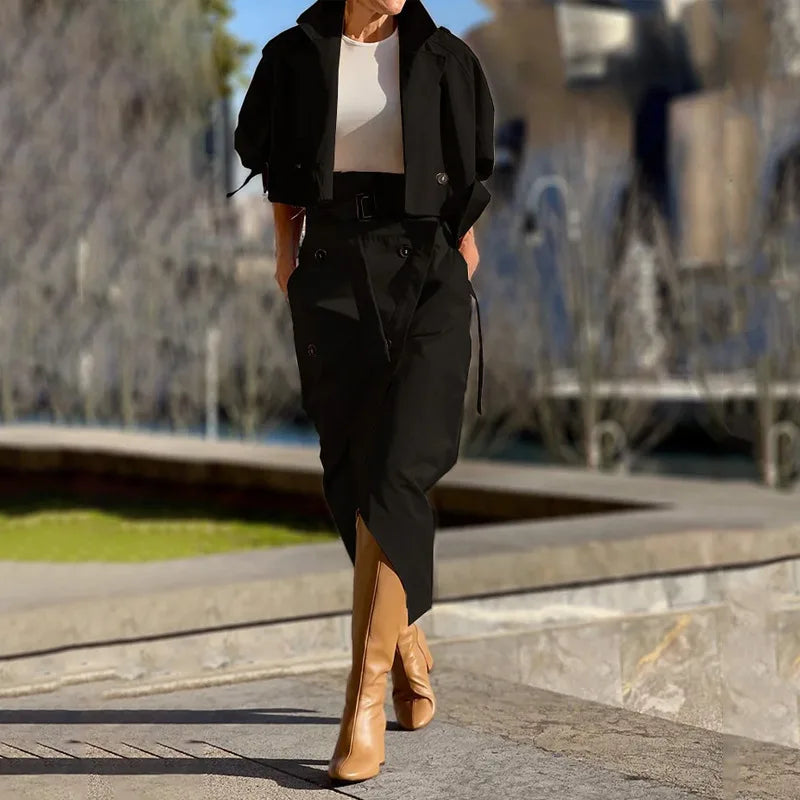 Conjunto Elegante de Dos Piezas S-XXL